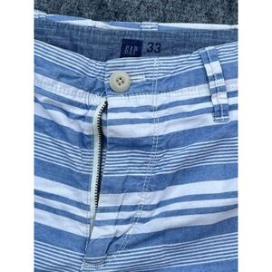 Gap‎ Shorts Men 33 khakis  Multi Color Stripe weekend chino shorts Y2K